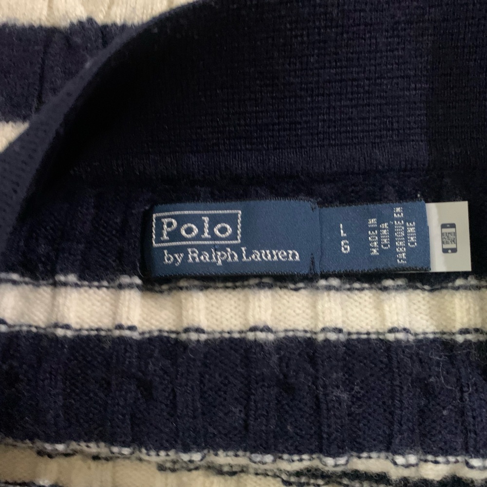 Ralph Lauren Striped Pencil Skirt in Navy and White - Picture 2 of 2